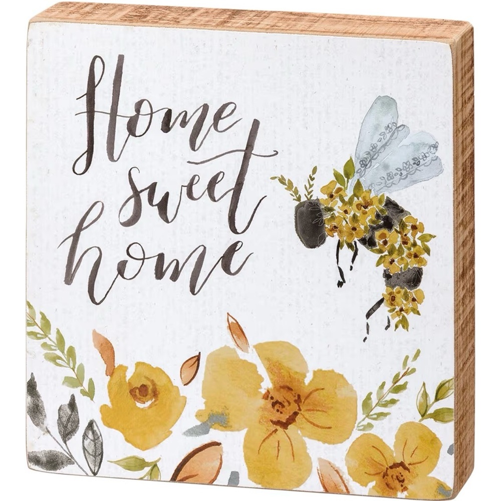 Primitives by Kathy Bee “Home Sweet Home” Box Sign